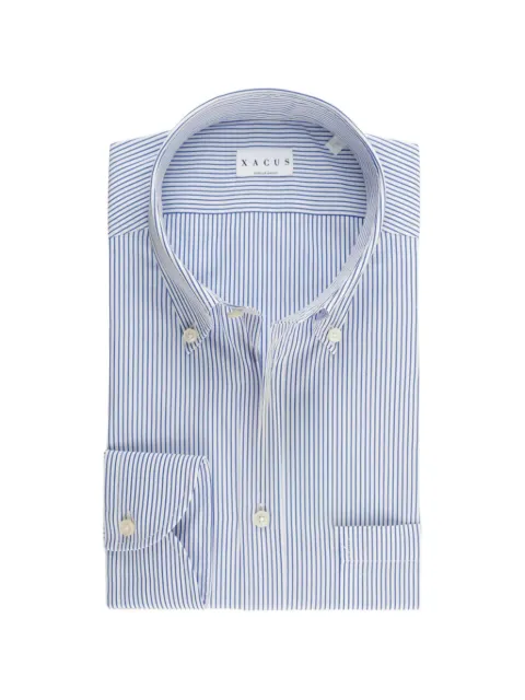 Xacus striped button-down shirt