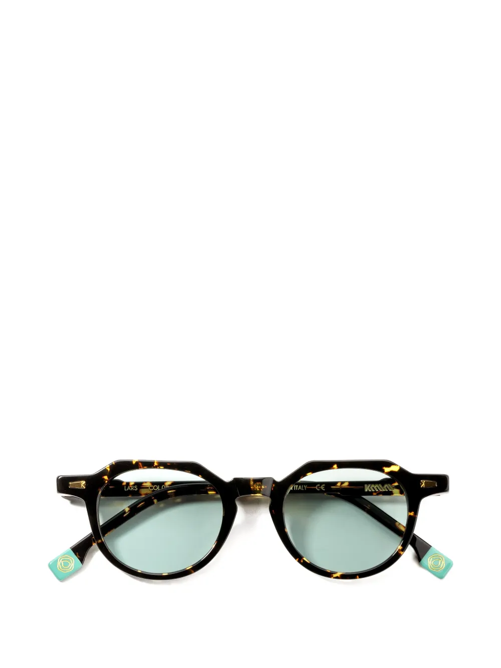 KYme Lars geometric-frame sunglasses Bruin