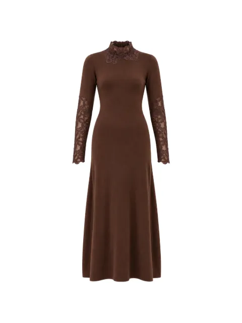 Marella lace-trimmed wool maxi dress