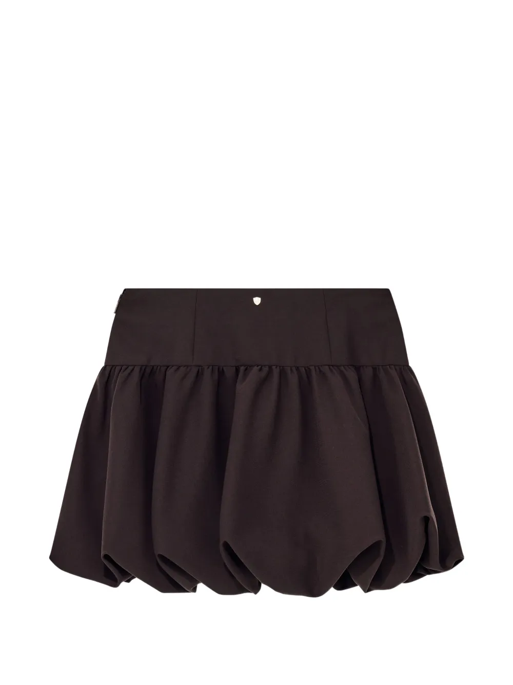 Armani Exchange gathered bubble-hem mini skirt - Marrone