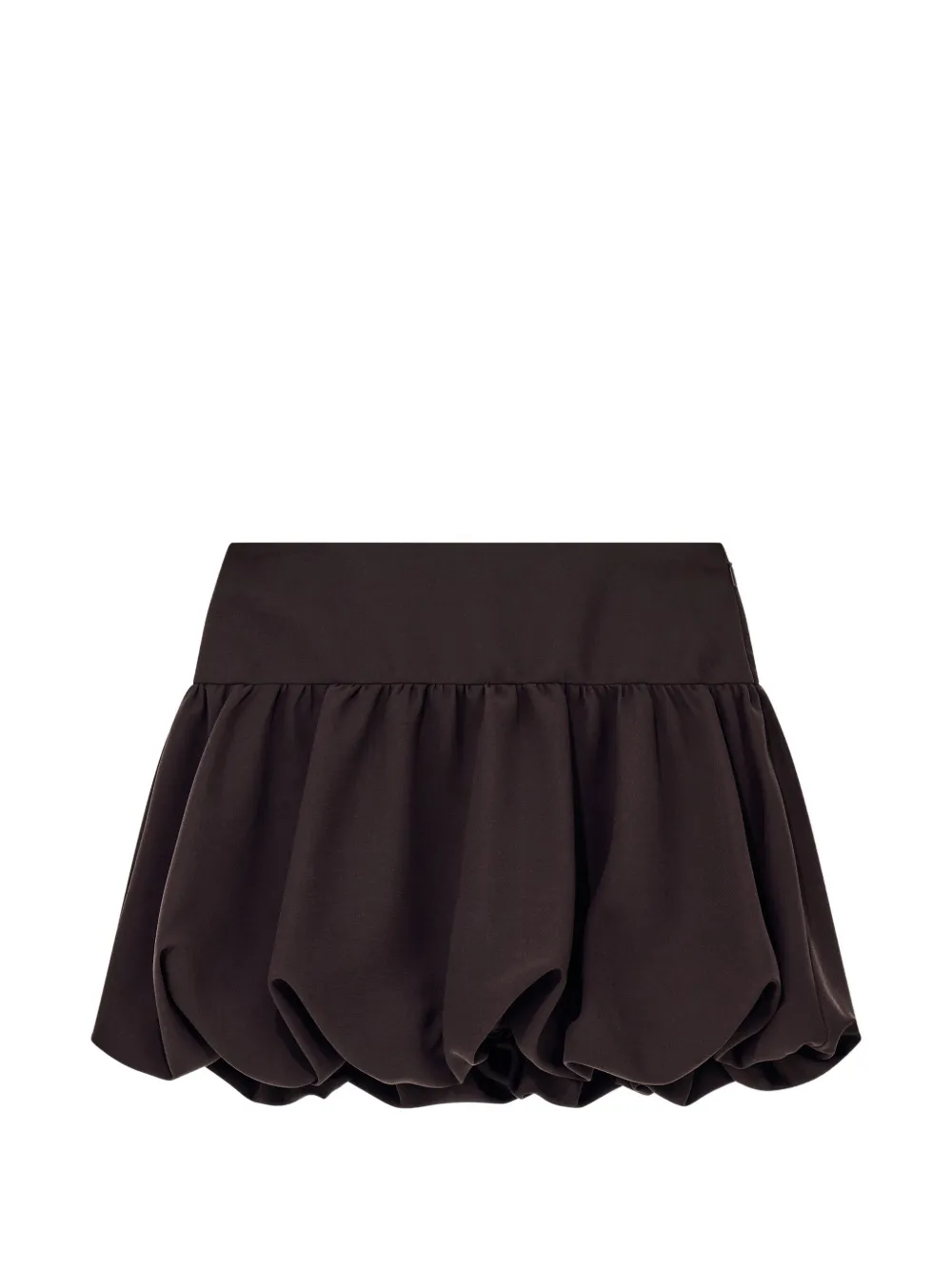 Armani Exchange gathered bubble-hem mini skirt - Marrone