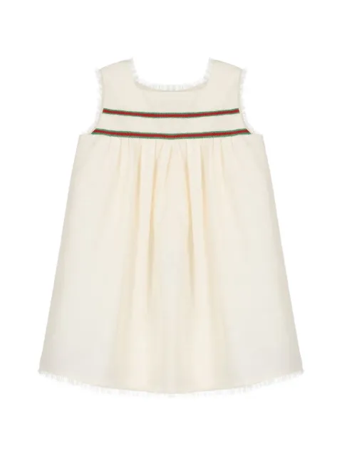 Gucci Kids vestido con motivo GG en jacquard
