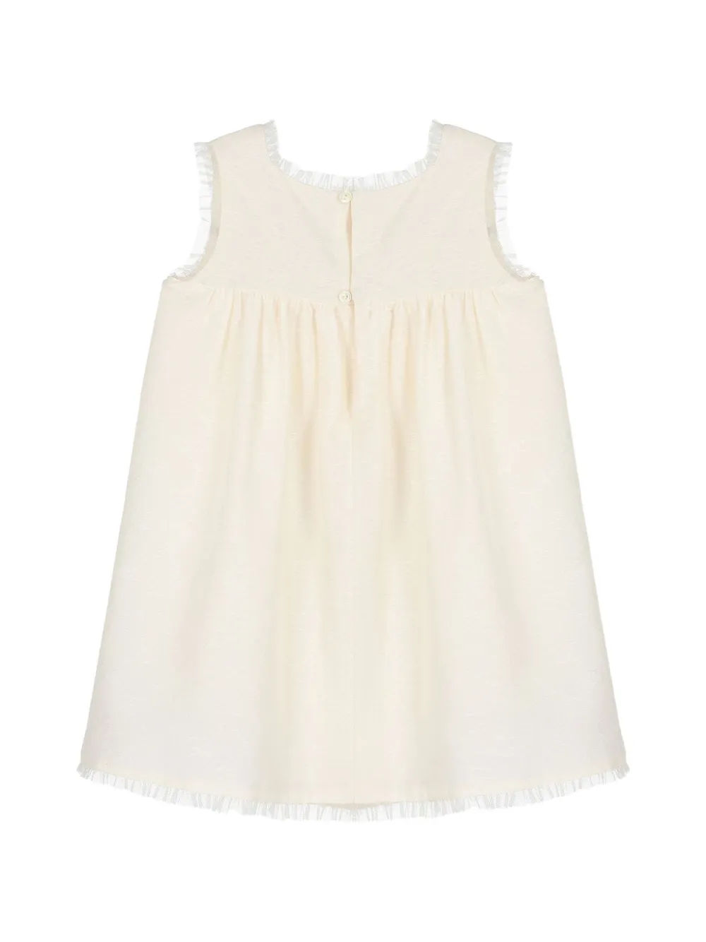 Gucci Kids GG jacquard Web-stripe dress Beige