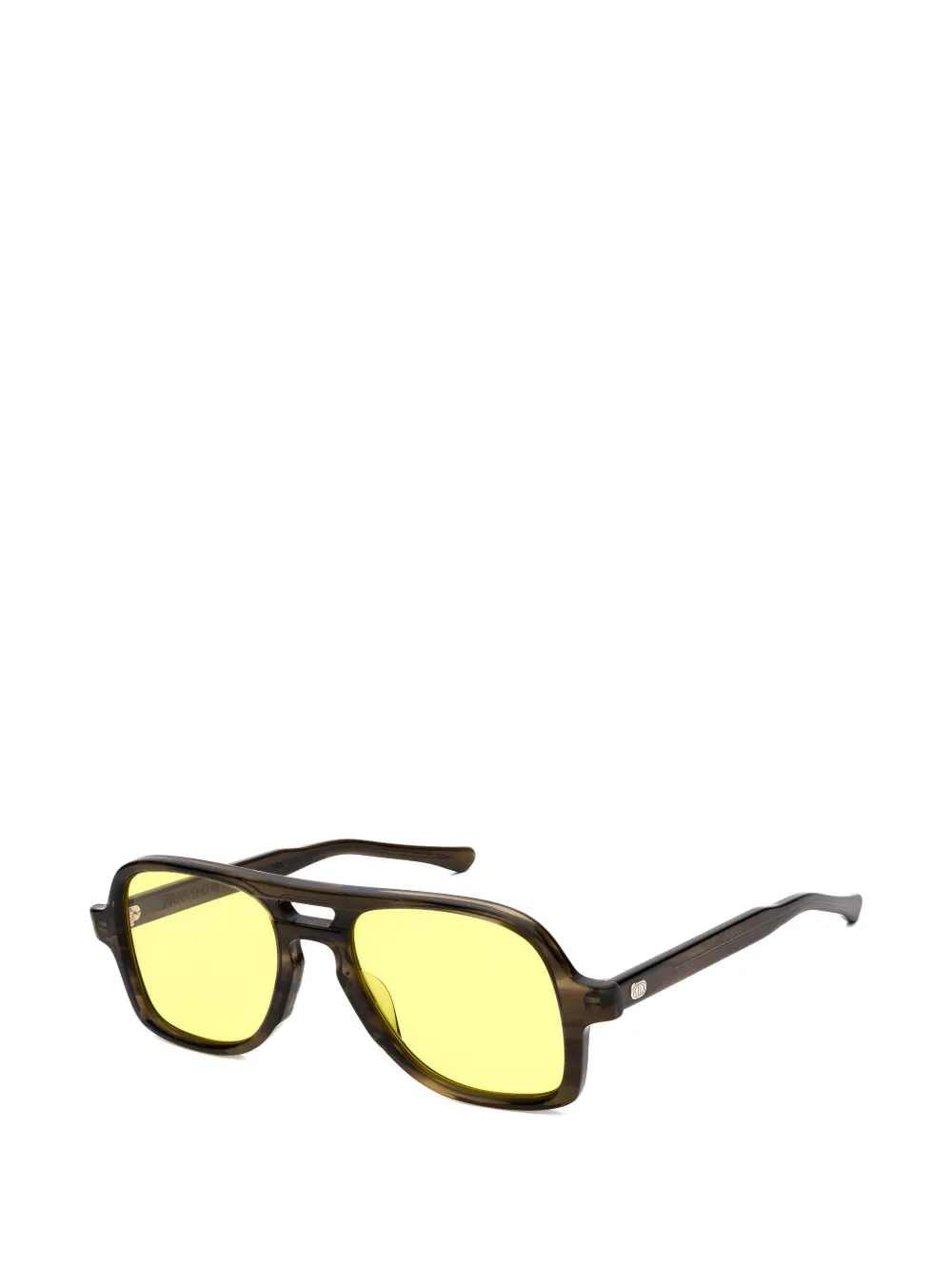 JULIUS TART OPTICAL Comstock pilot-frame sunglasses Groen