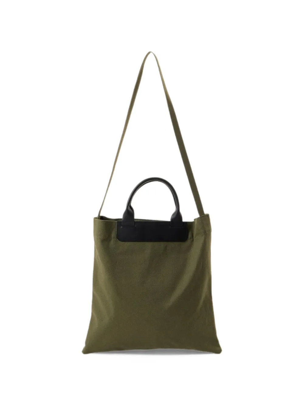 Y's logo-print canvas tote bag Groen