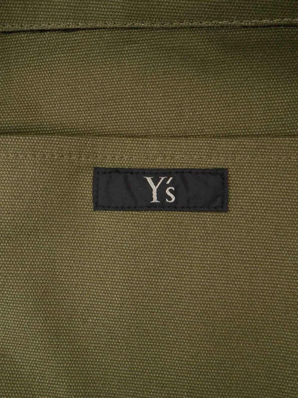 Y's logo-print canvas tote bag Groen