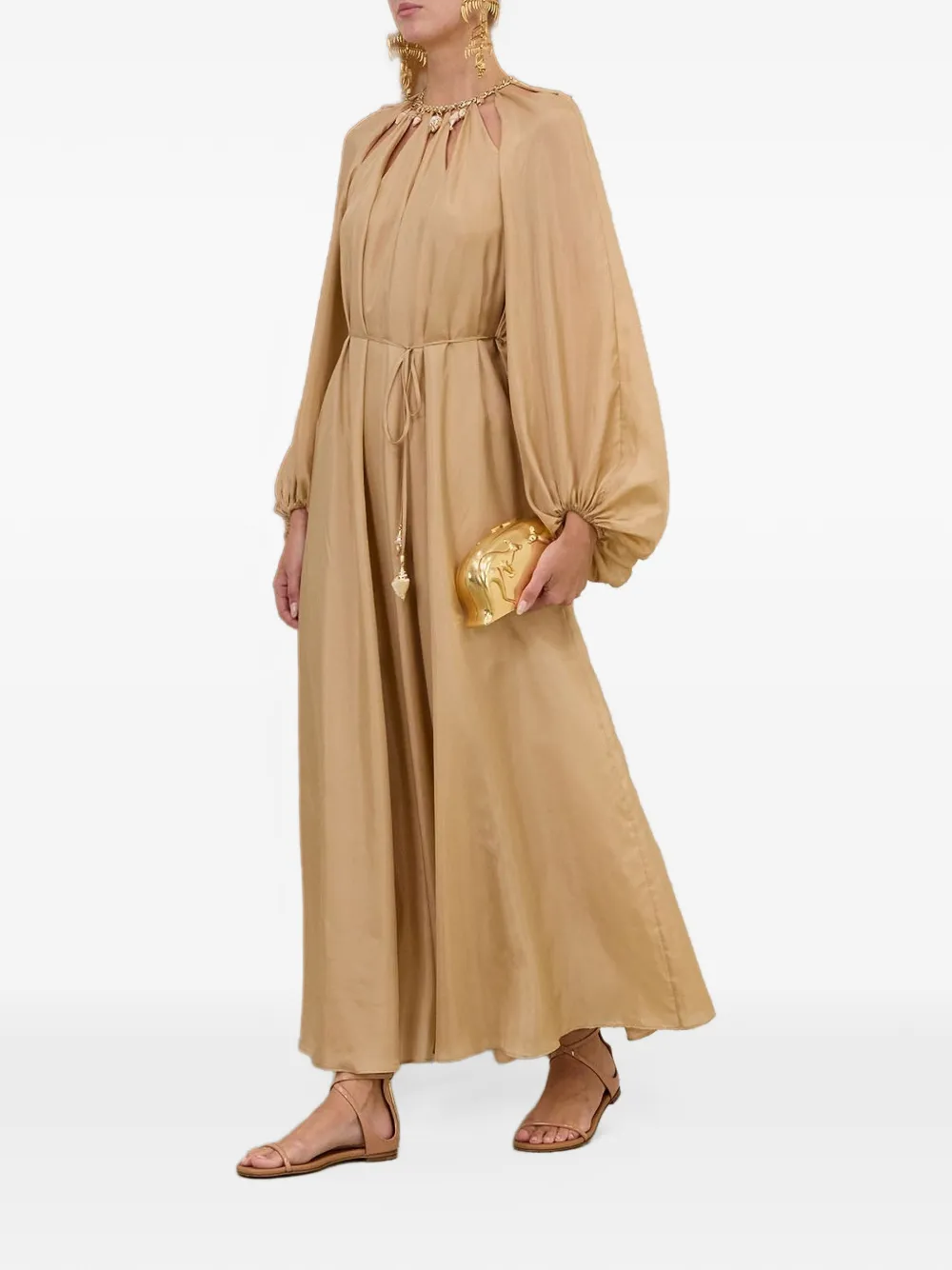 ZIMMERMANN Mahon maxi dress Beige