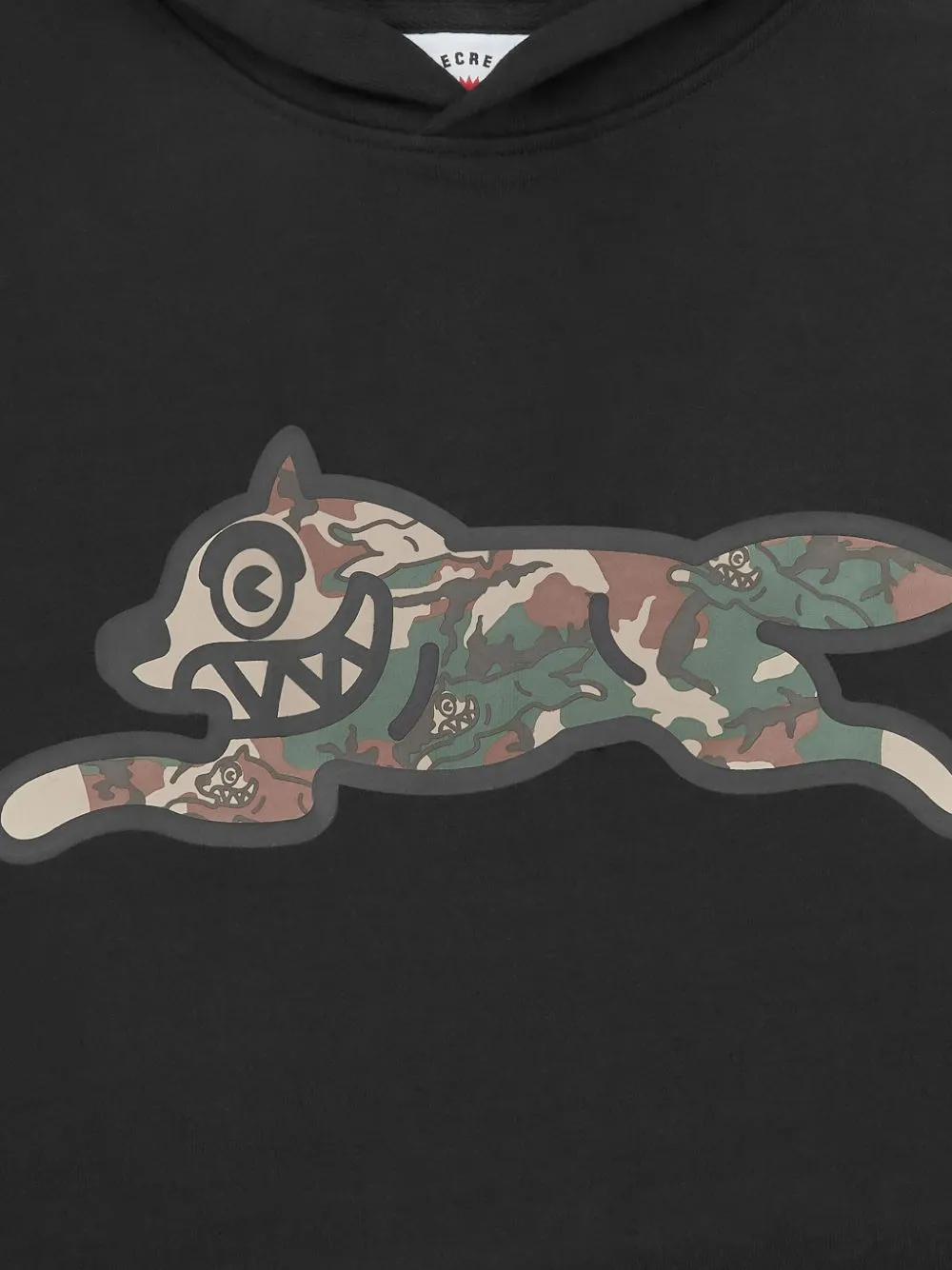 Billionaire Boys Club Running Dog camouflage-print hoodie Zwart