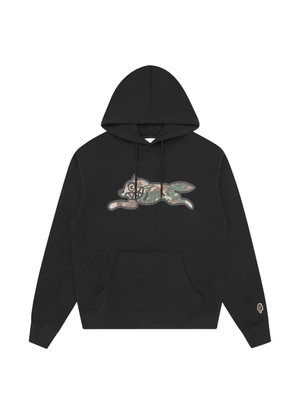 Billionaire Boys Club Running Dog camouflage-print hoodie Zwart
