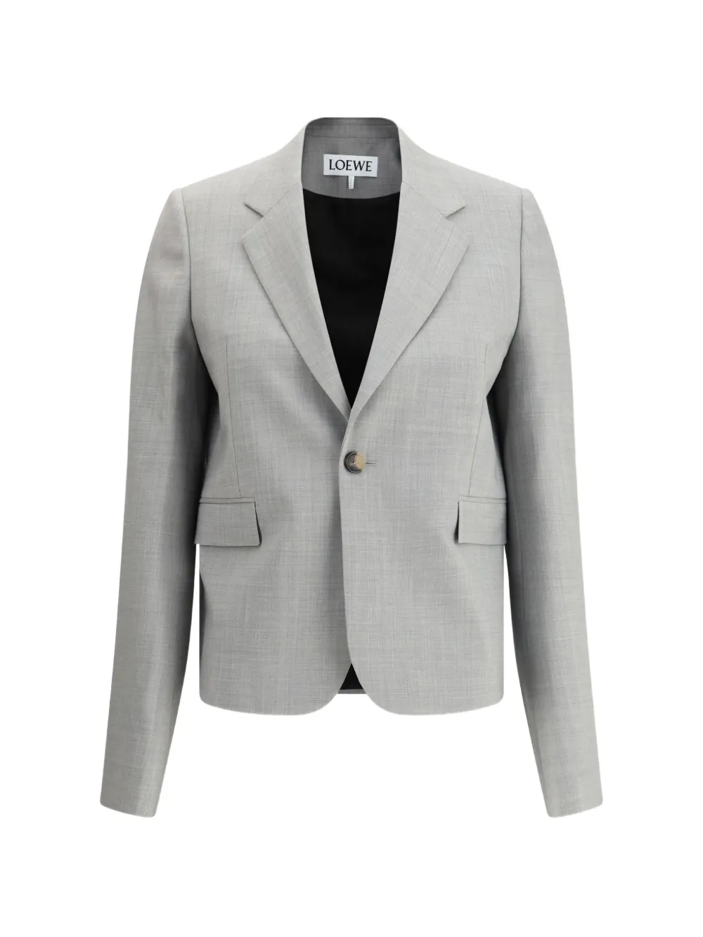 LOEWE single-breasted notched-lapel jacket - Grey
