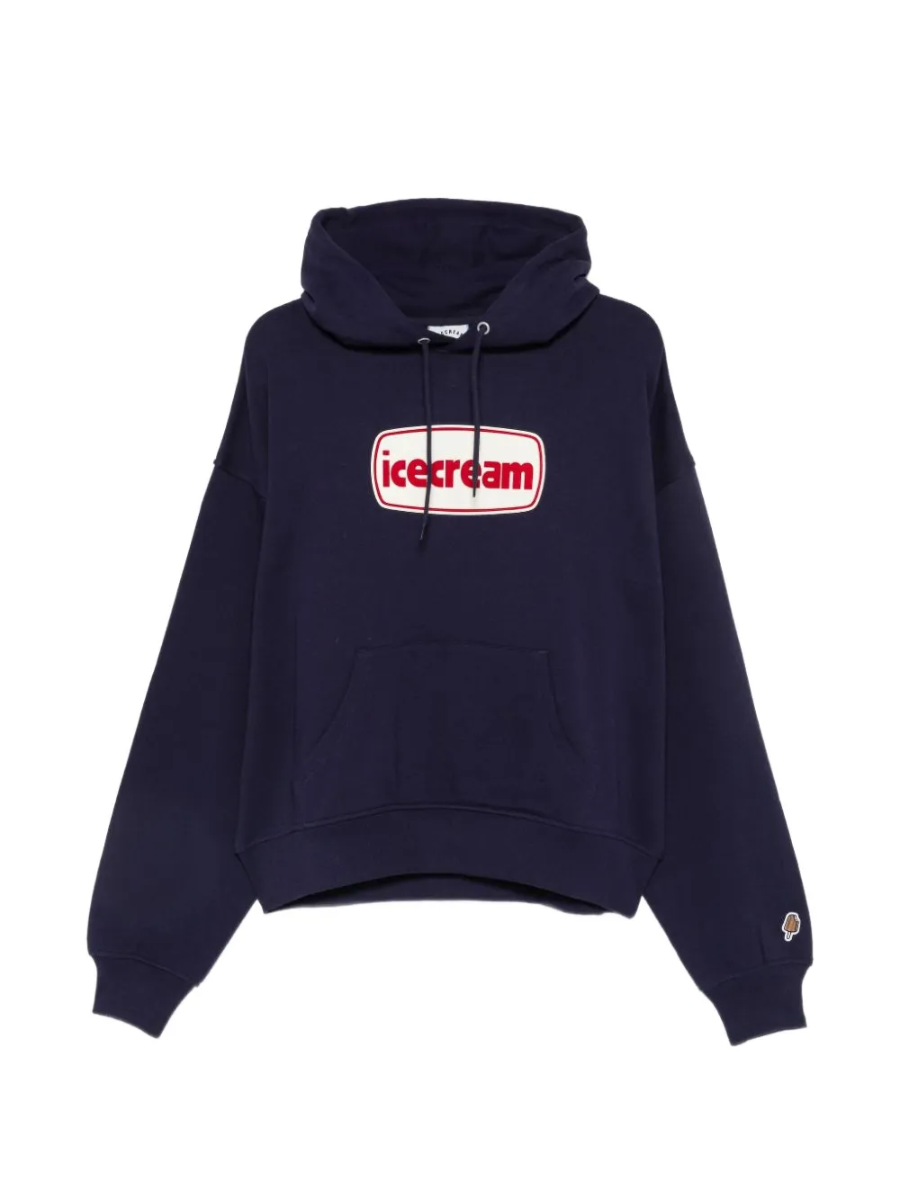 Billionaire Boys Club Icecream Tub Popover logo-print cotton hoodie Blauw