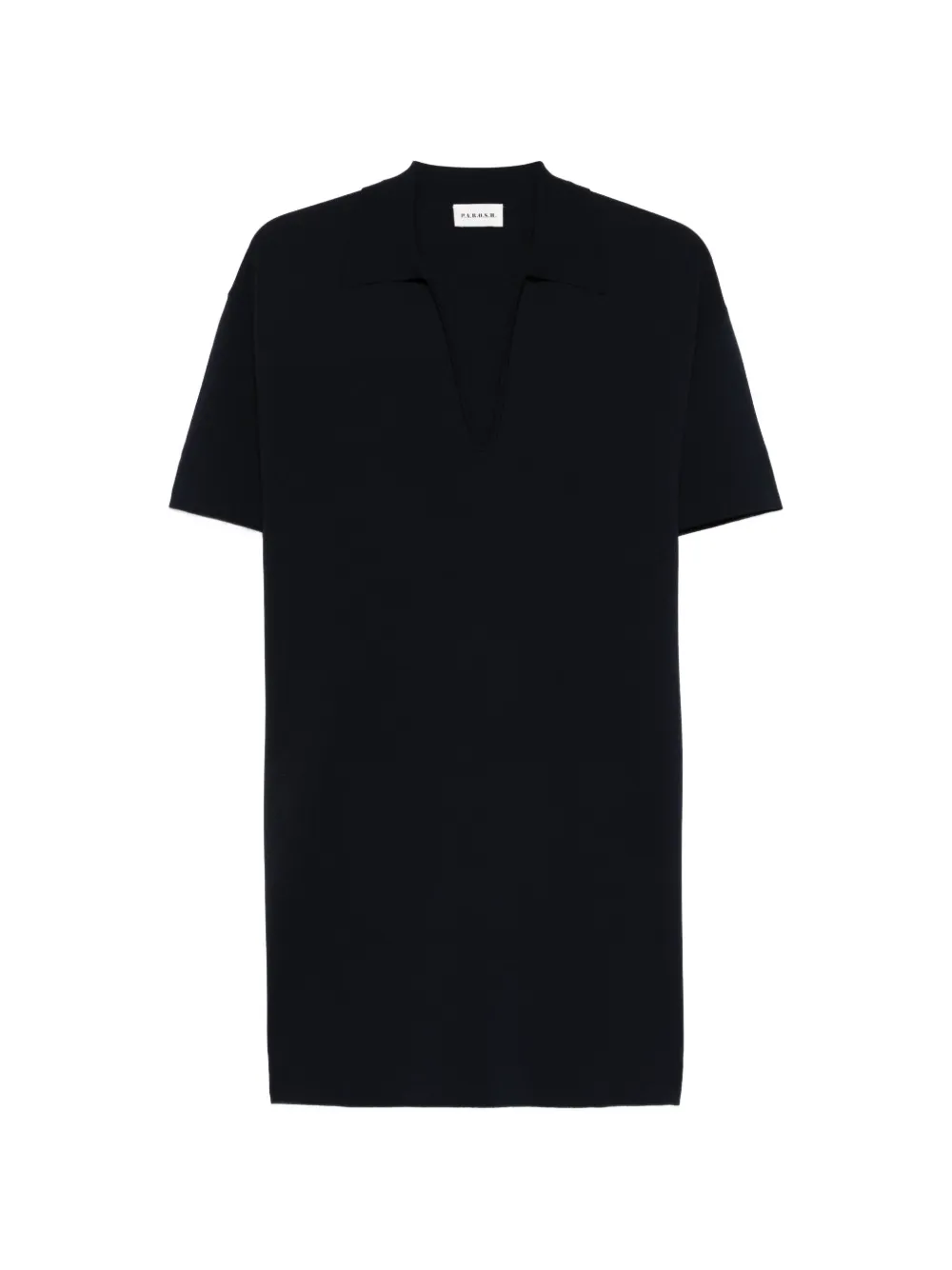 P.A.R.O.S.H. Roma short-sleeved mini dress Blauw