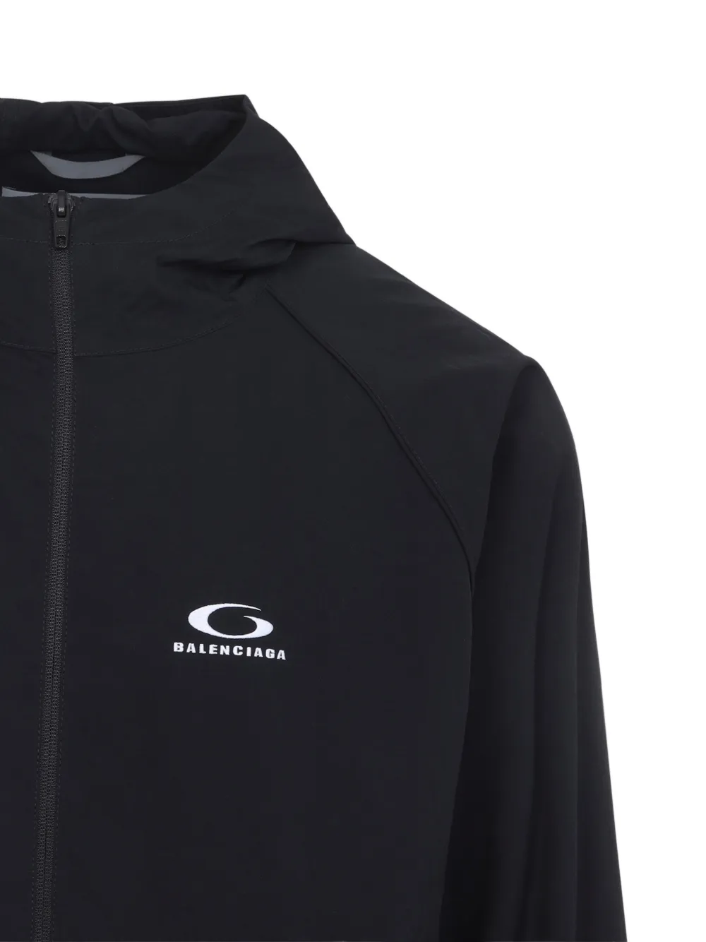 Balenciaga technical tracksuit jacket in black Zwart
