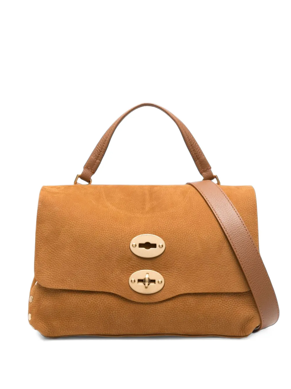 Zanellato Postina leather tote bag Bruin