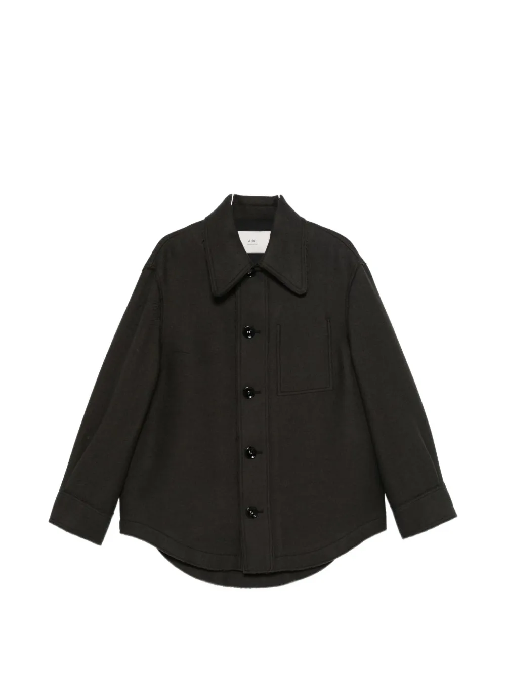 AMI Paris button-up shirt jacket Grijs