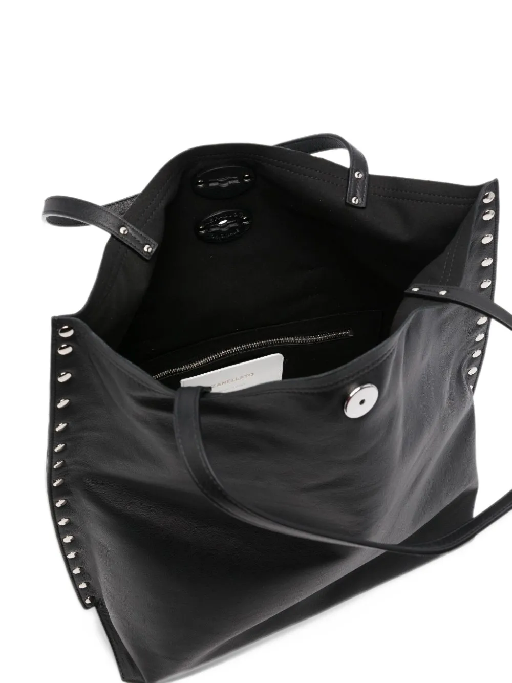 Zanellato A' Spasso leather tote bag Zwart