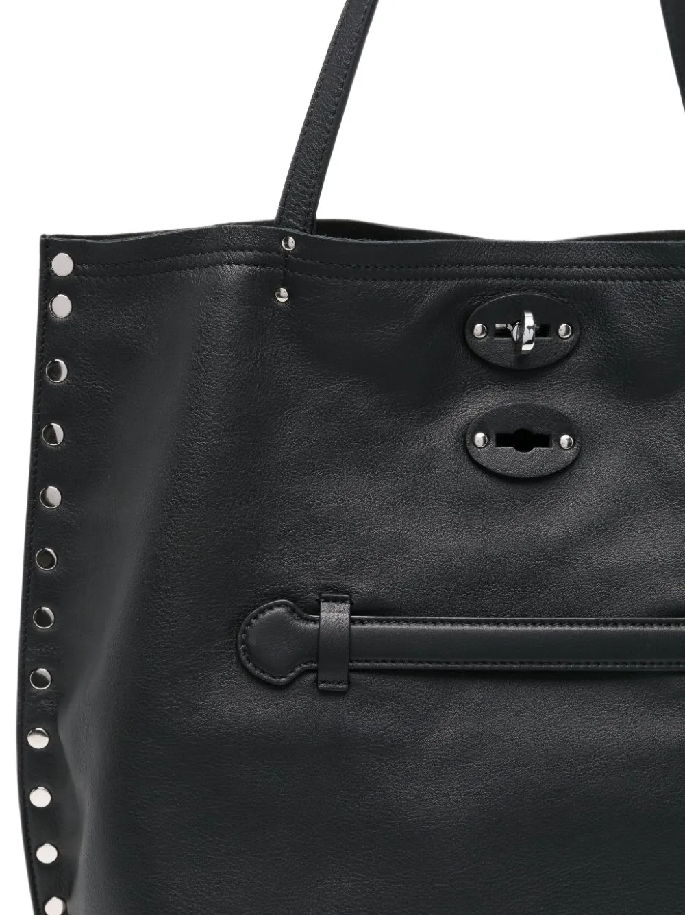 Zanellato A' Spasso leather tote bag Zwart