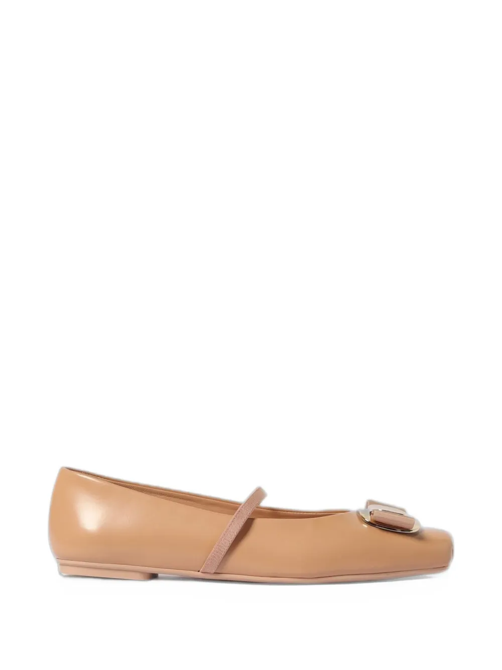 Ferragamo New Vara plate ballet flat - Toni neutri