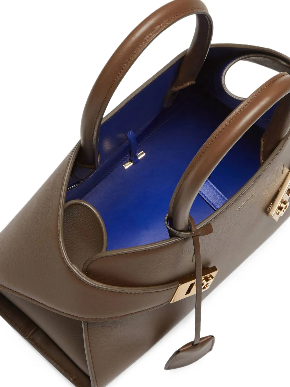 Ferragamo Hug bicolor handbag Bruin