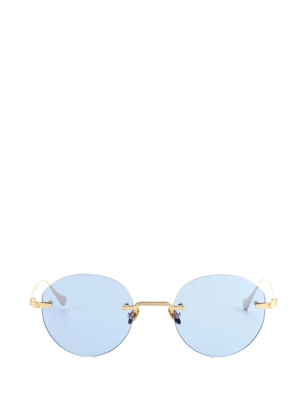 KYme Charles rimless round-frame sunglasses Goud