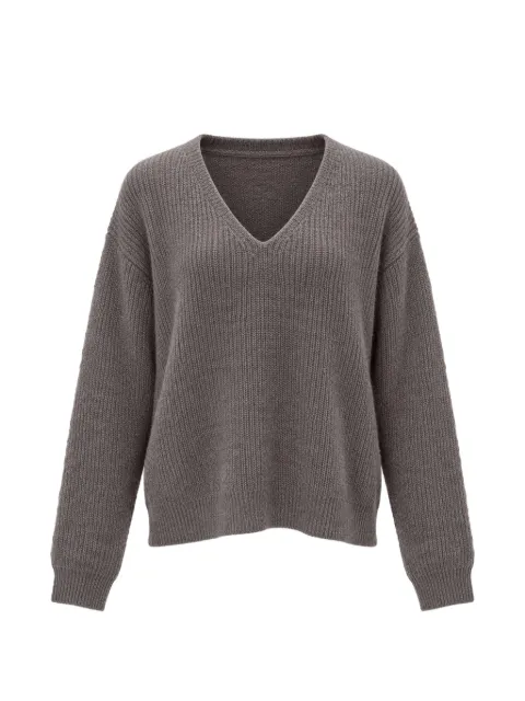 C.T.PLAGE V-neck ribbed-knit sweater