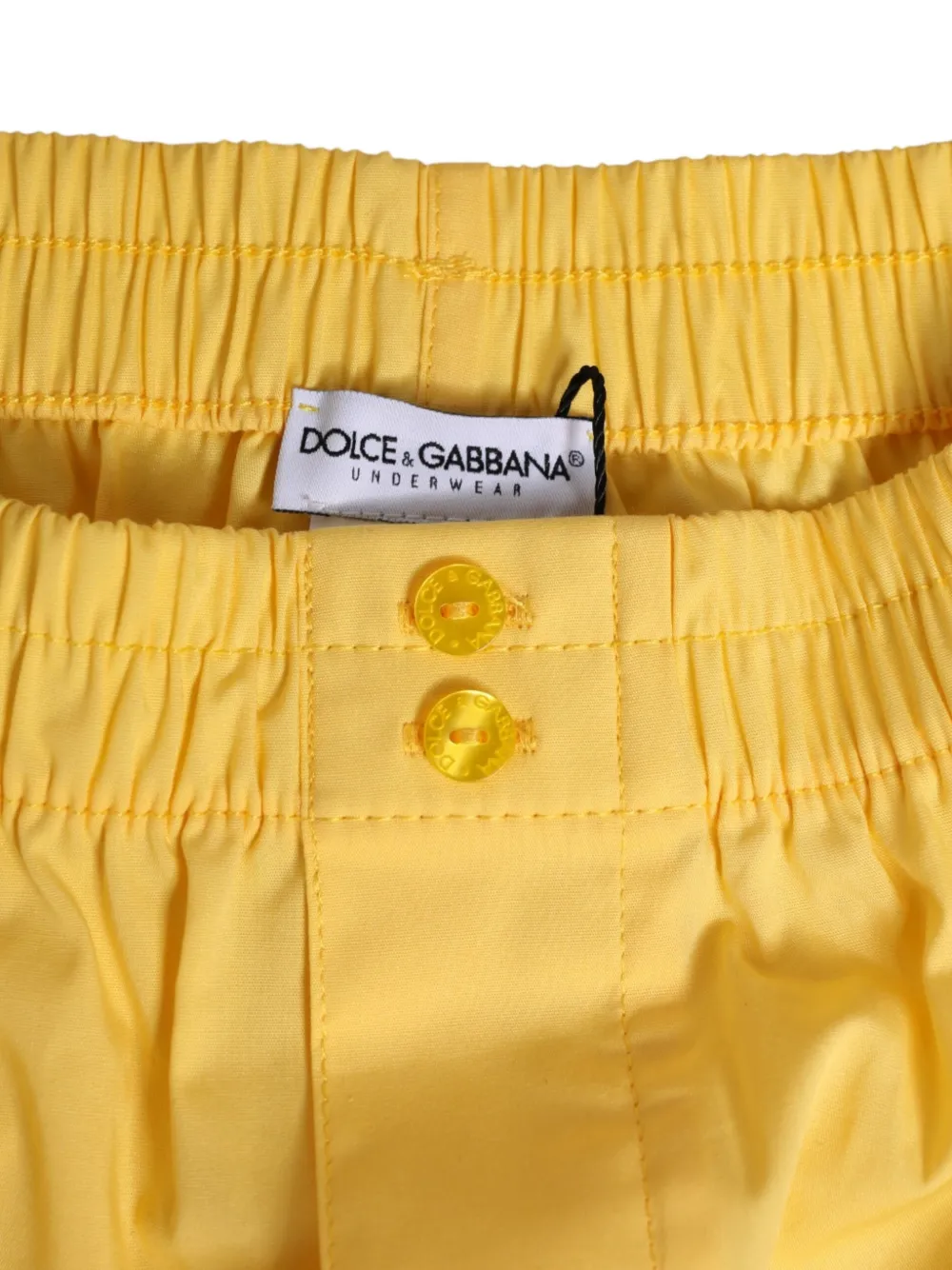 Dolce & Gabbana elasticated-waistband swim shorts Geel
