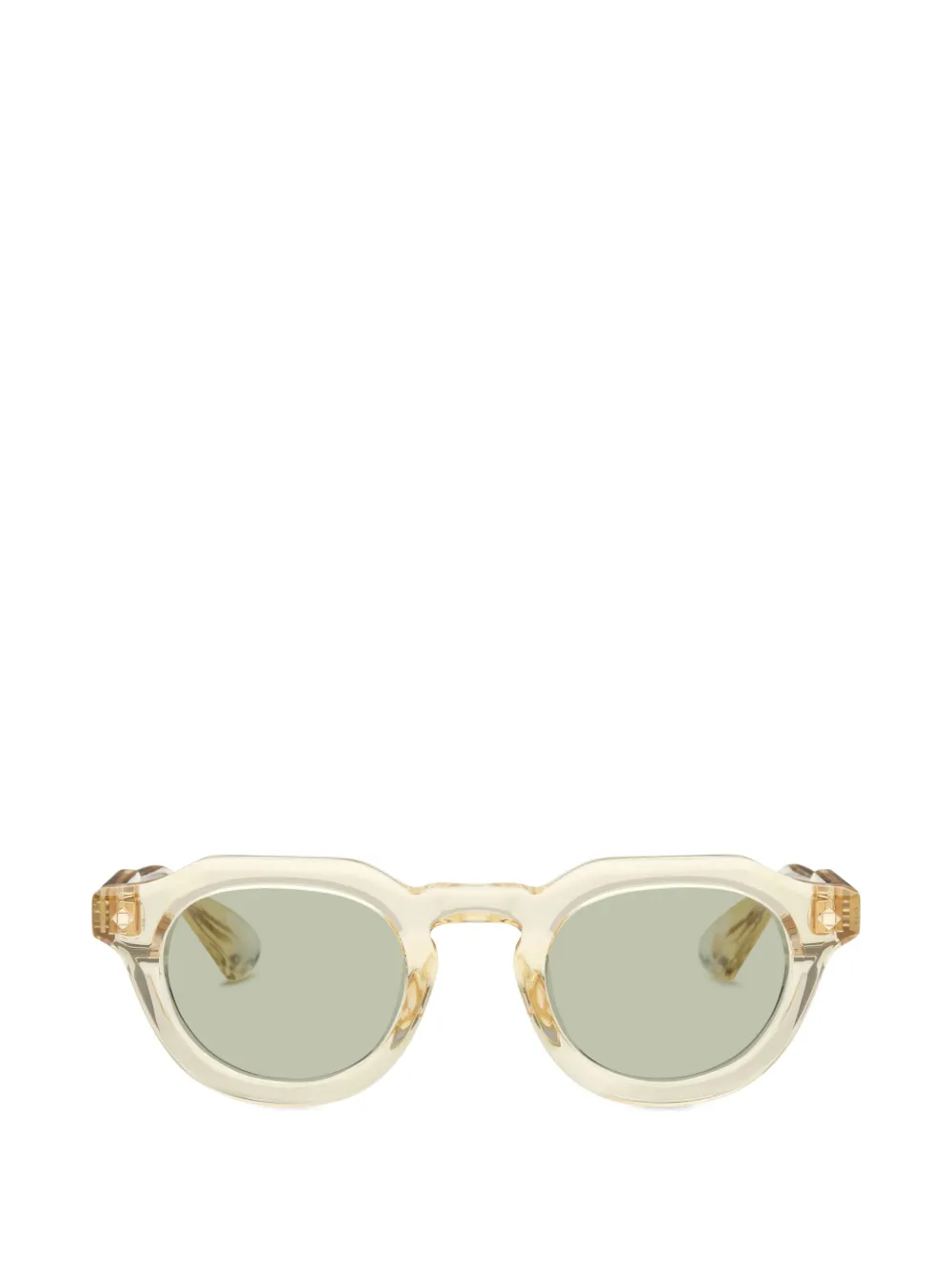 Lunetterie Générale Hello Roméo geometric-frame sunglasses Beige