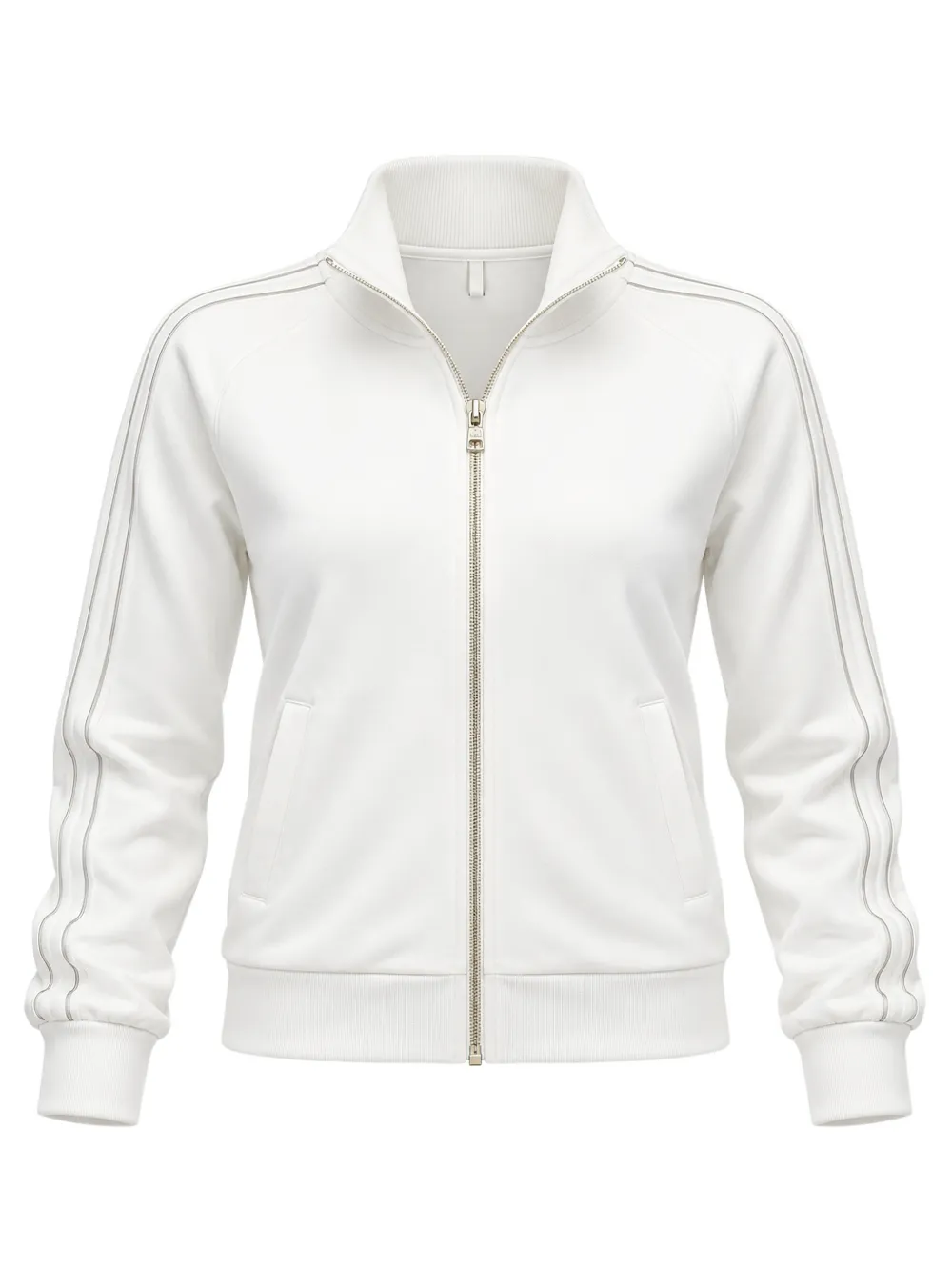 LIU JO side-stripe zip-up sweatshirt Wit