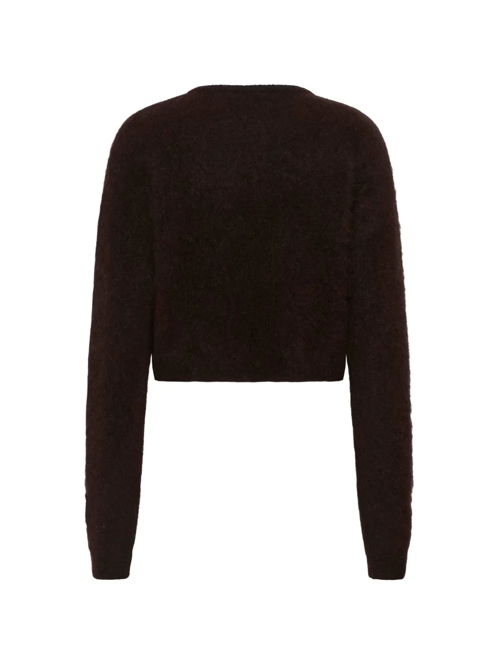 Gestuz Debbie cropped knitted cardigan Bruin