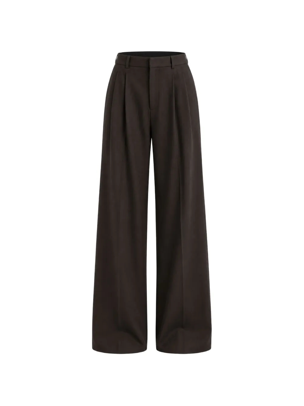 AGOLDE pleated wide-leg trousers Bruin