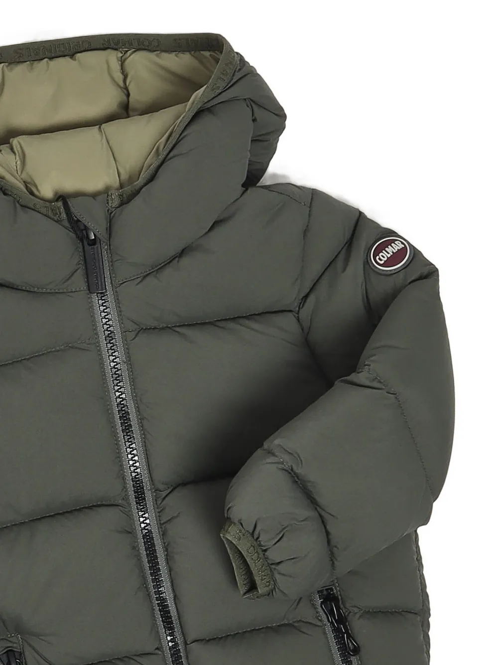 Colmar padded hooded jacket Groen