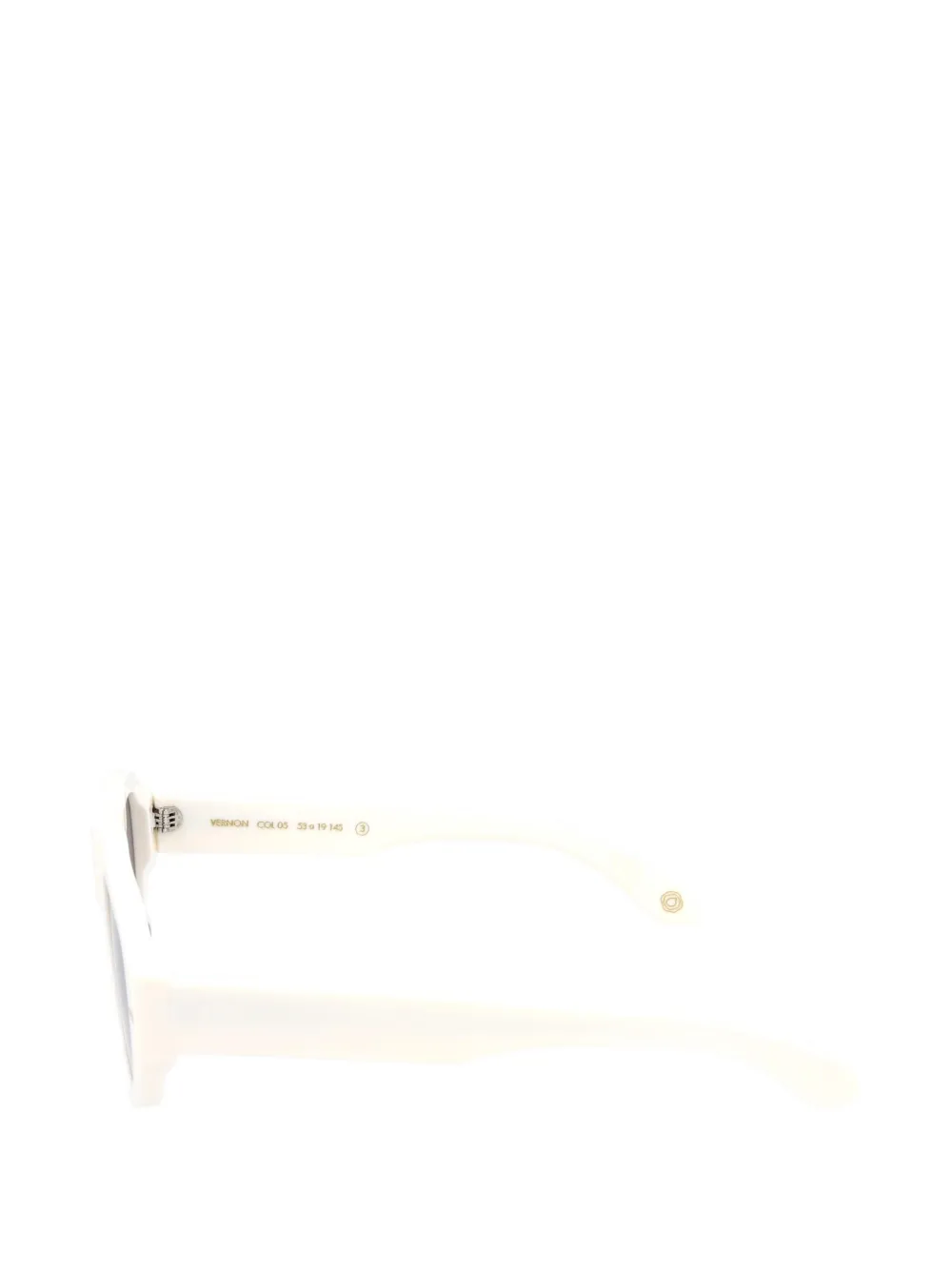 KYme Vernon oval-frame sunglasses Wit