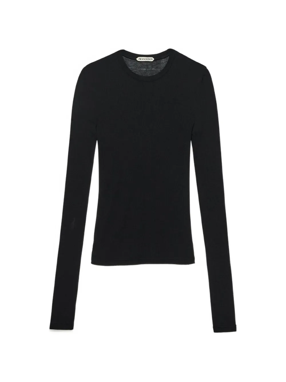 JW Anderson ribbed-knit long-sleeve T-shirt Zwart