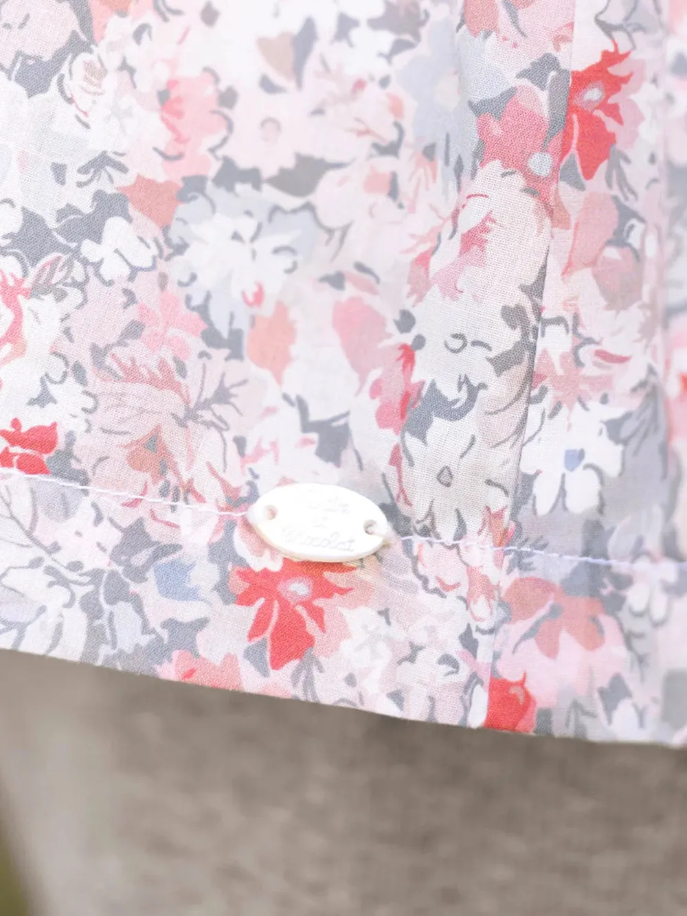 Tartine Et Chocolat floral-print smocked blouse and trousers set Roze