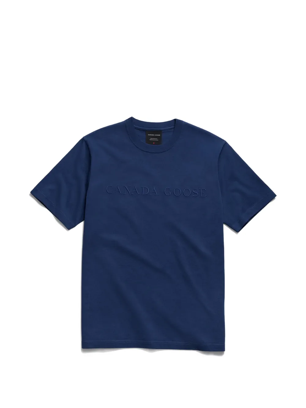Canada Goose logo-embroidered T-shirt Blauw