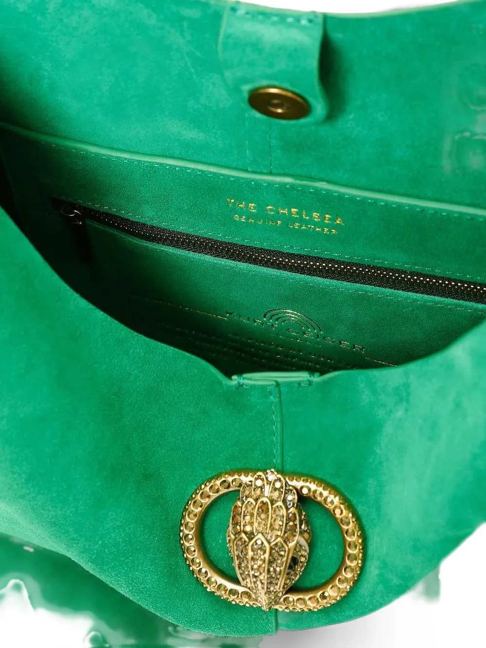 Kurt Geiger London Chelsea large slouch bag Groen