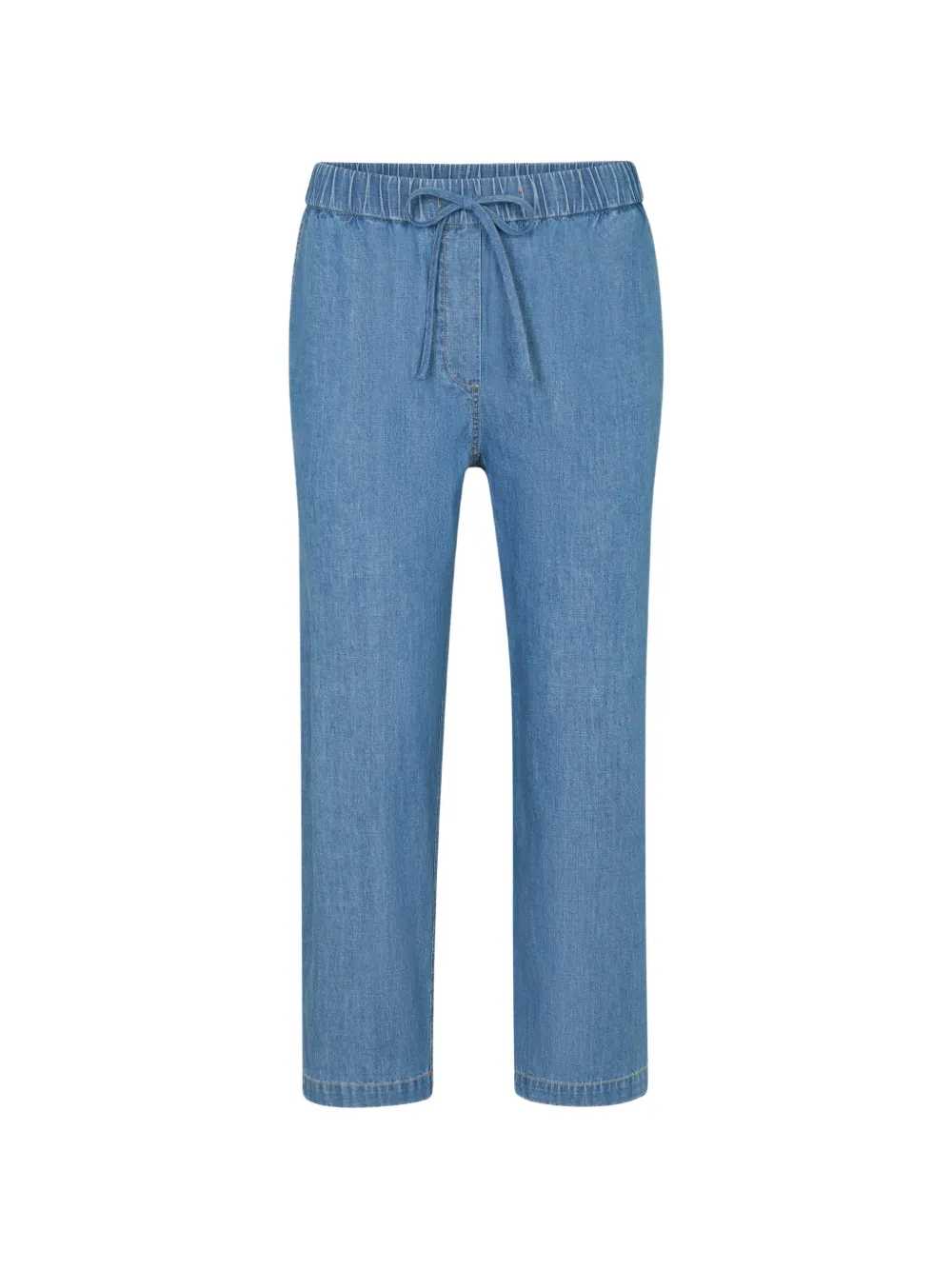 Juvia drawstring cropped jeans - Blu