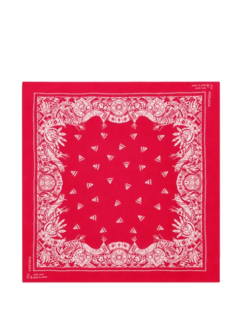 Fortela Apach geometric-print scarf