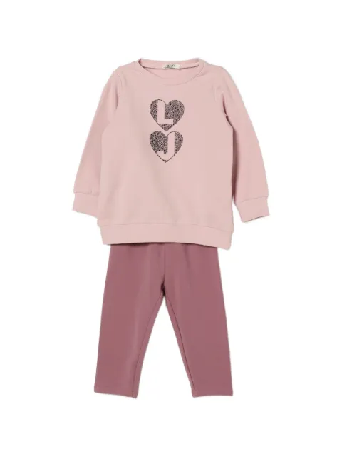 Liu Jo Kids heart-motif sweater trousers set