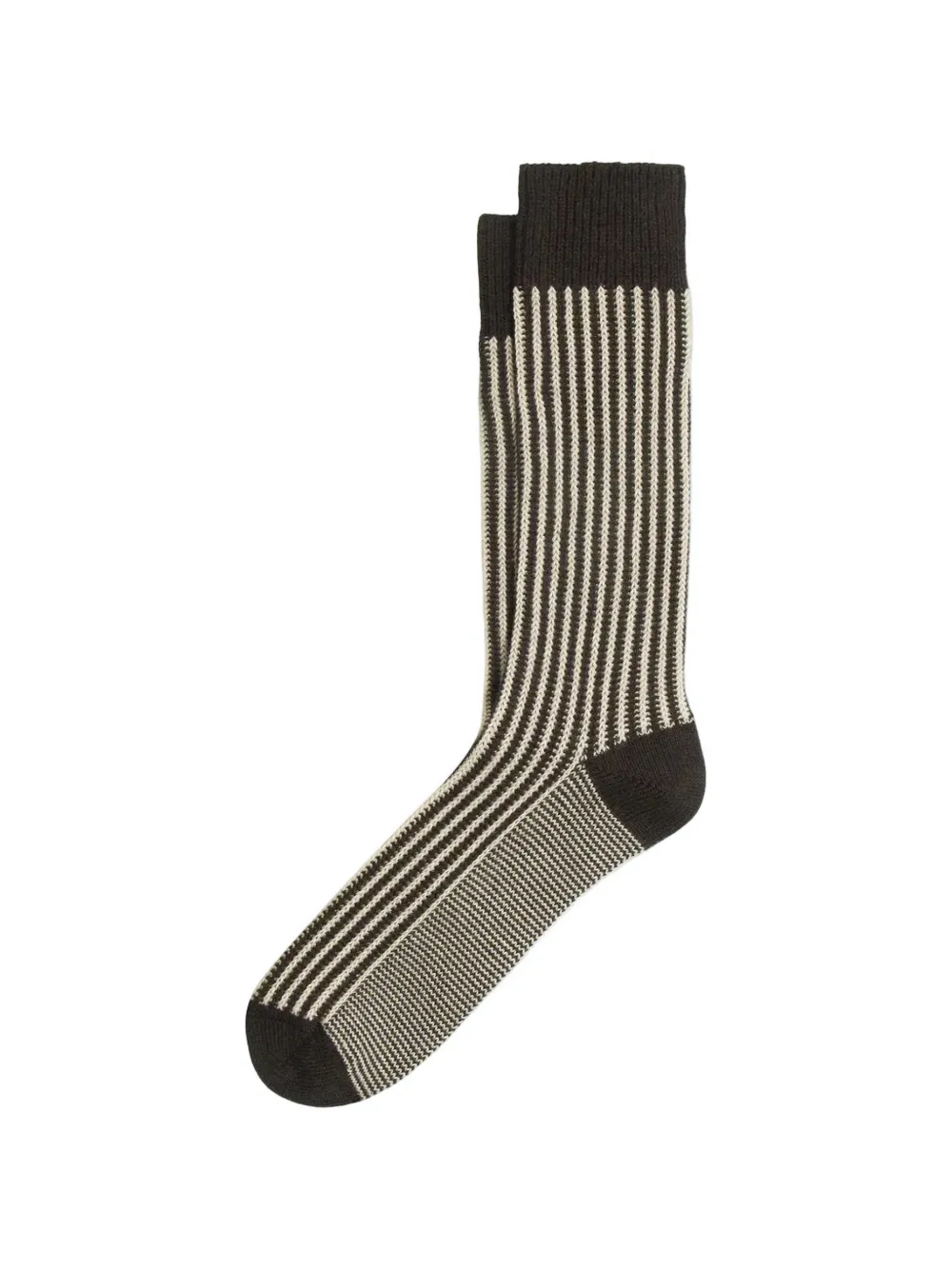 ANT45 Capri ribbed-knit socks - Marrone