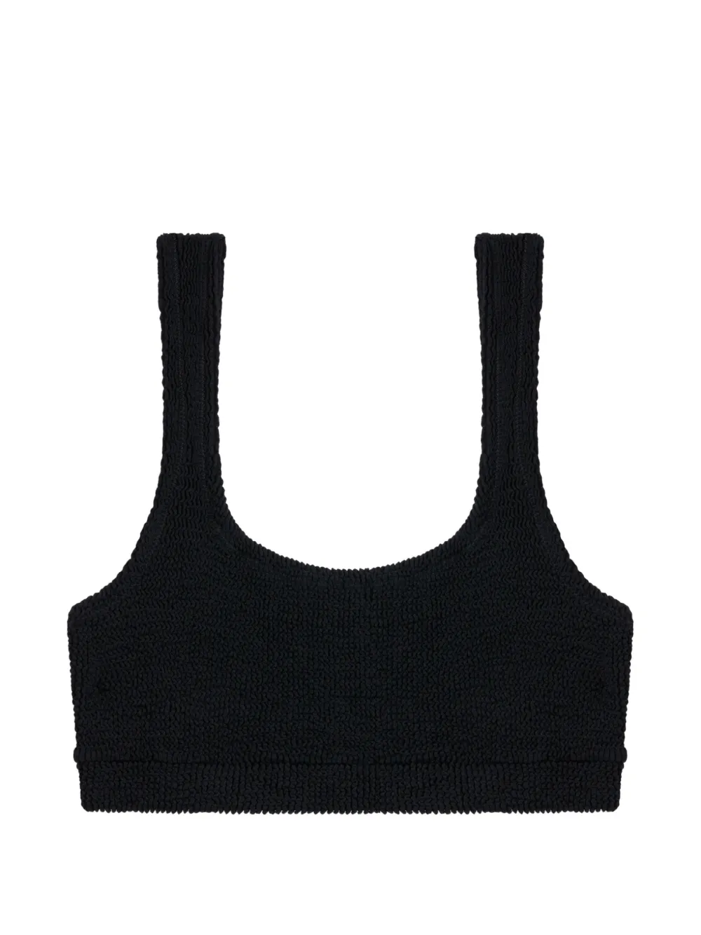 Reina Olga Ginny crinkled bikini top Zwart