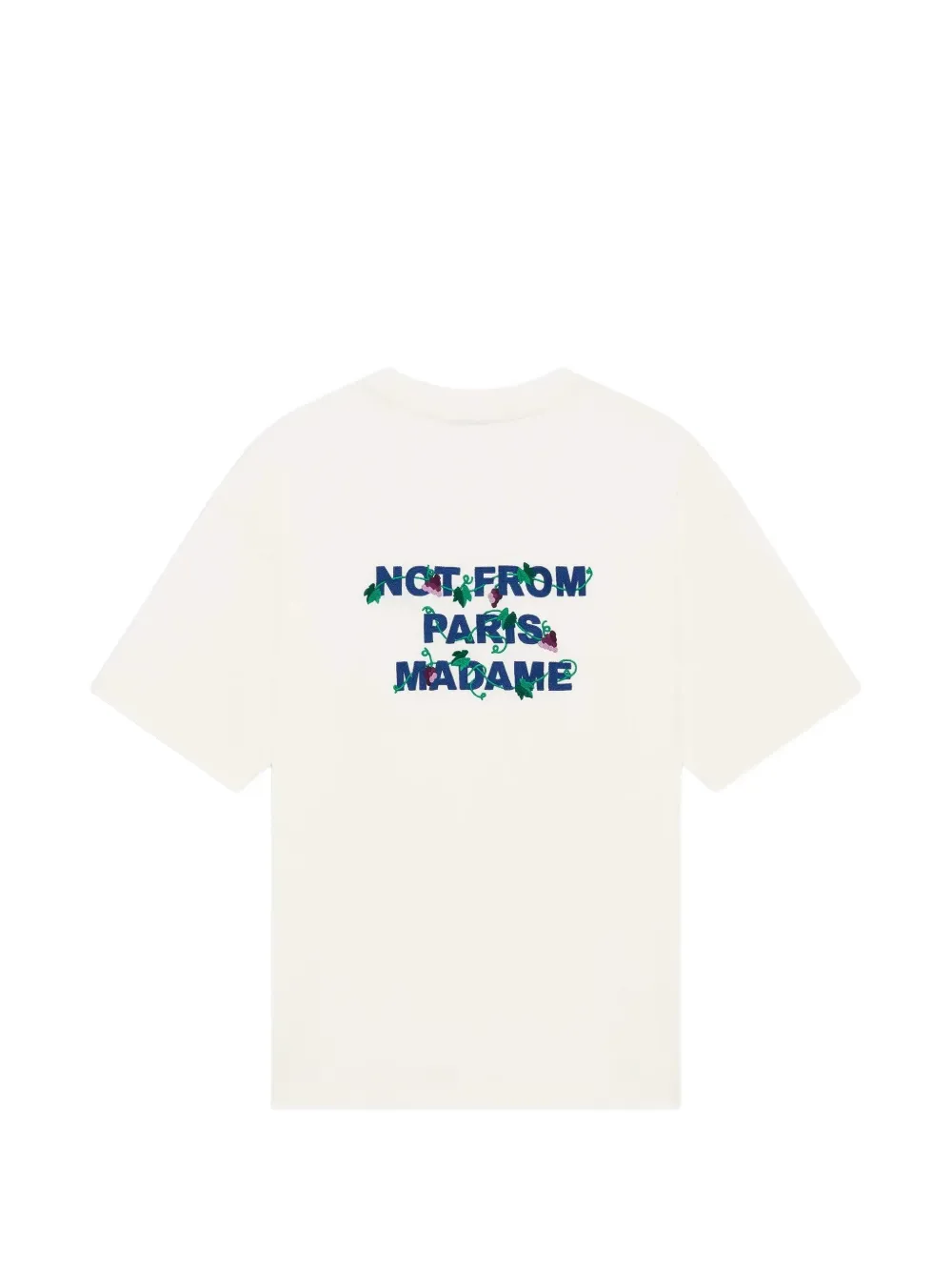 Drôle De Monsieur Vine cotton T-shirt Wit