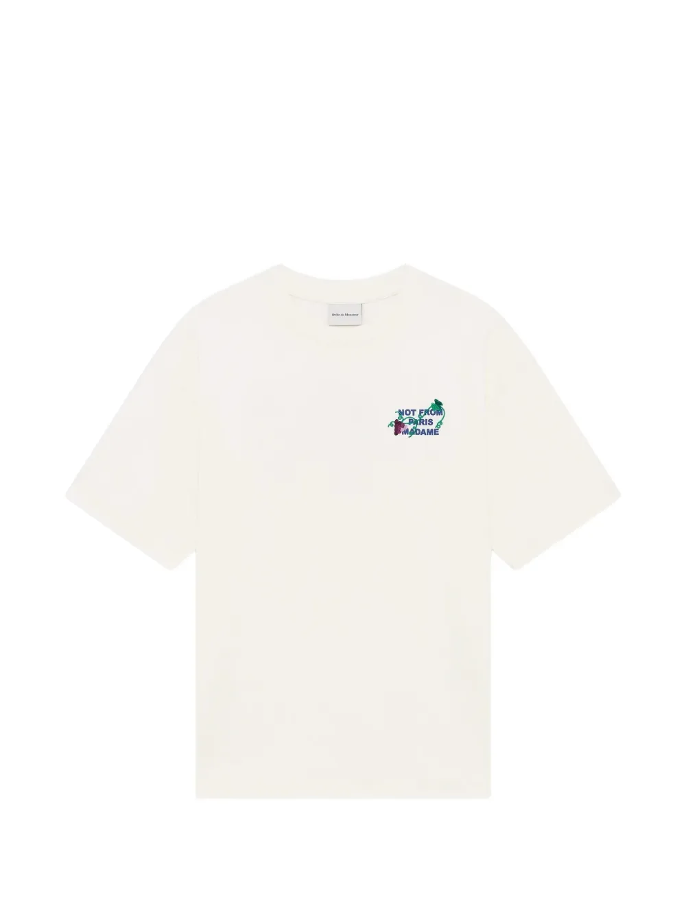Drôle De Monsieur Vine cotton T-shirt - Bianco