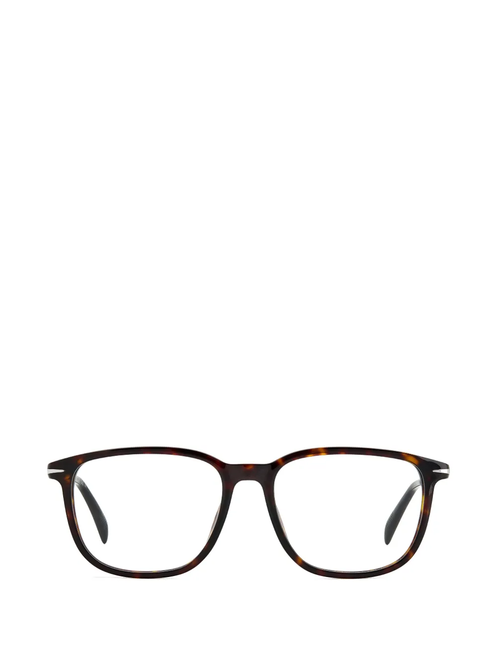 Eyewear by David Beckham tortoiseshell-effect rectangle-frame glasses - Marrone