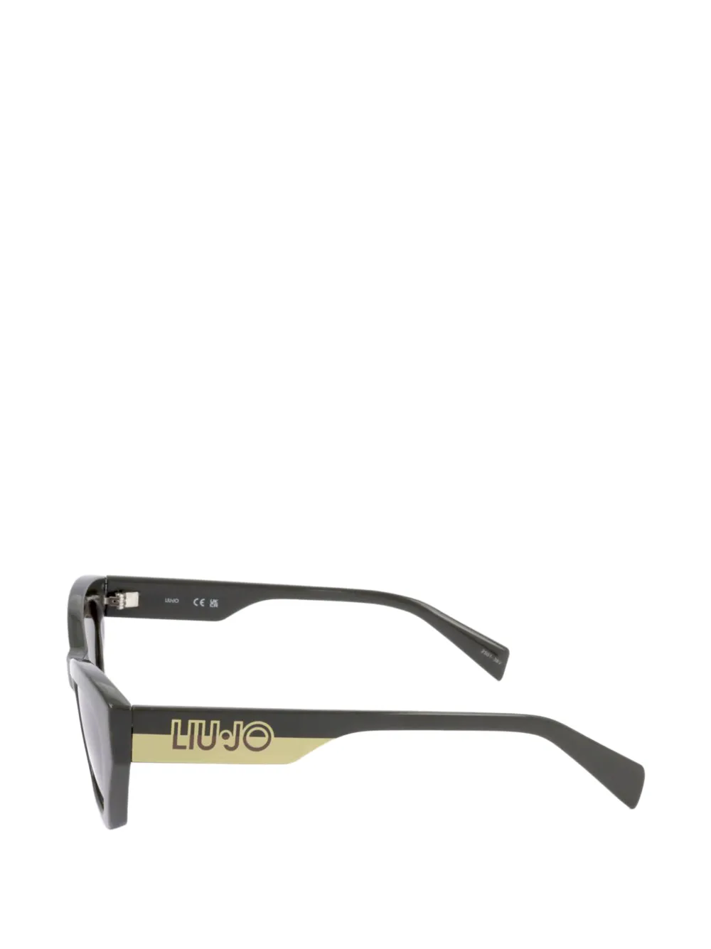 LIU JO logo-print cat-eye sunglasses Groen