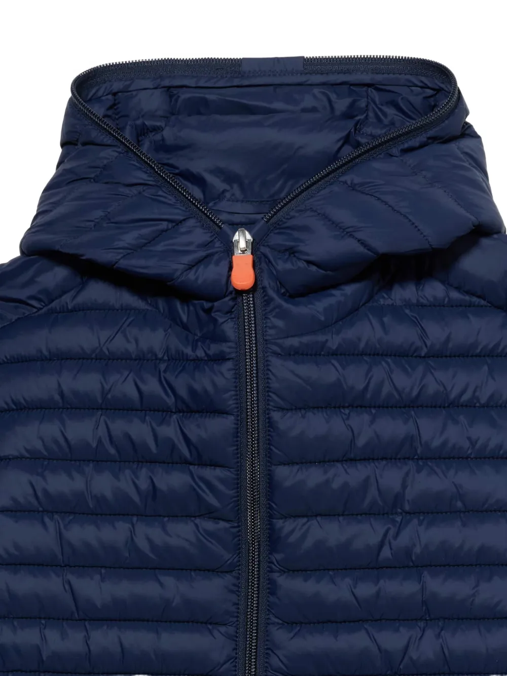 Save The Duck Kids hooded quilted jacket Blauw