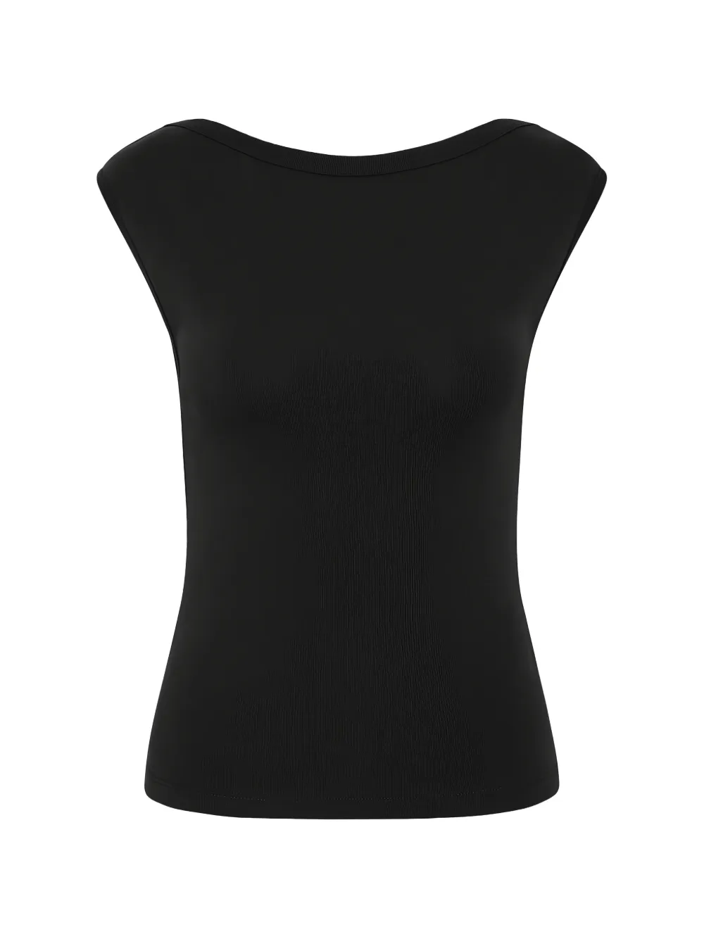 St. Agni Ballerina cotton top Zwart