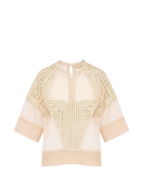 Ulla Johnson crochet tulle top