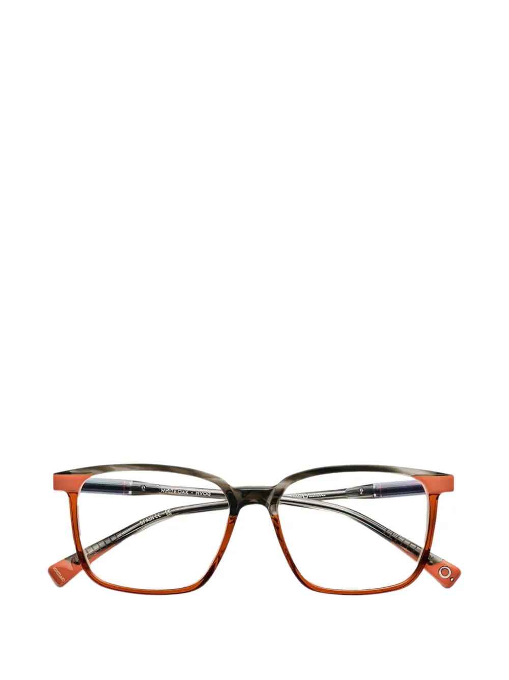 Etnia Barcelona White Oak rectangle-frame glasses - Arancione