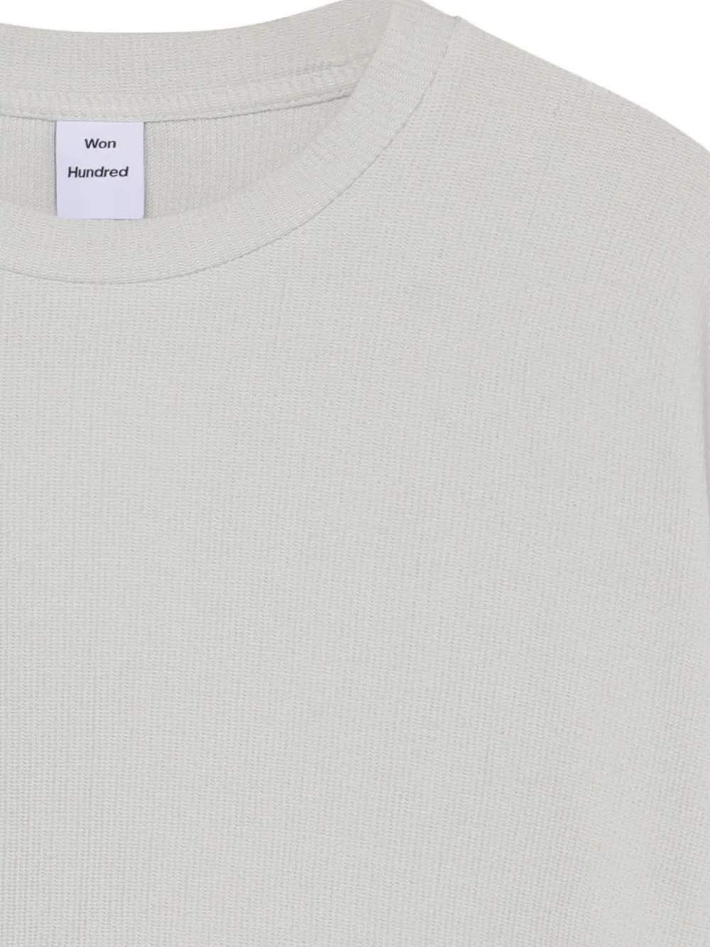 Won Hundred ribbed long-sleeve t-shirt Grijs